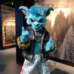 Cyan Gargoyle Maskottchen...