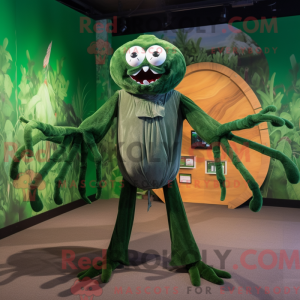 Forest Green Spider maskot...