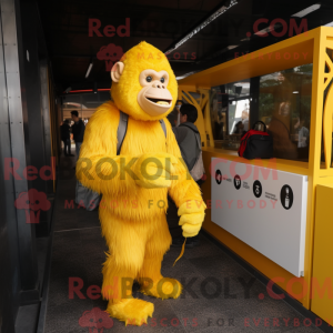 Citrongul Orangutang maskot...
