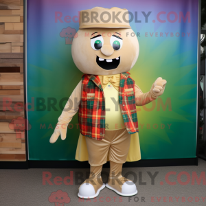 Beige Pot Of Gold maskot...