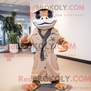 Tan Snake mascot costume...