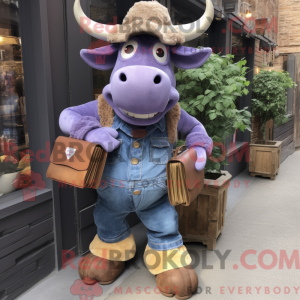 Postava maskota Purple Beef...