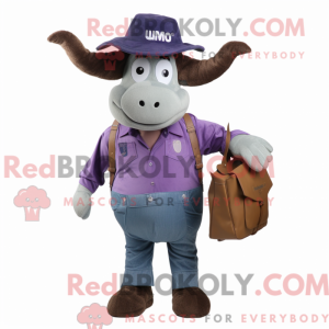 Disfraz de mascota Purple...