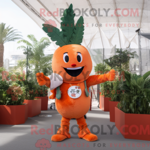 Orange gulerod maskot...