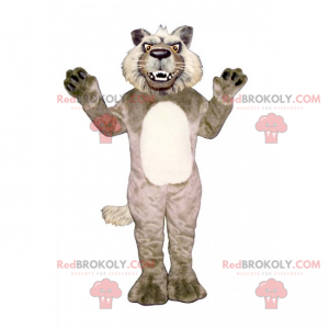 Mascote animal caçador - Lobo - Redbrokoly.com