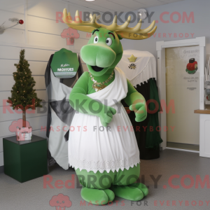 Groene Moose mascotte...