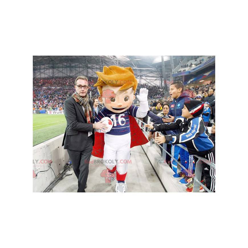 Euro 2016 fodboldspiller dreng maskot - Redbrokoly.com