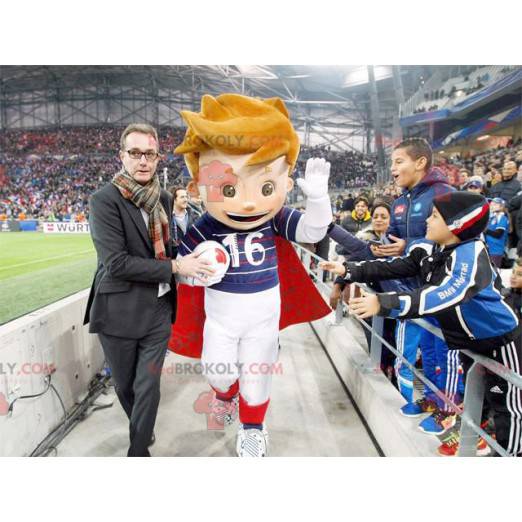 Euro 2016 fodboldspiller dreng maskot - Redbrokoly.com