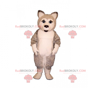 Ice floe animal maskot - husky puppy - Redbrokoly.com