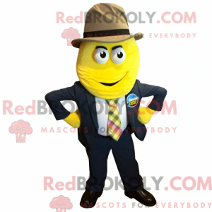 Gul squash-maskotdraktfigur...