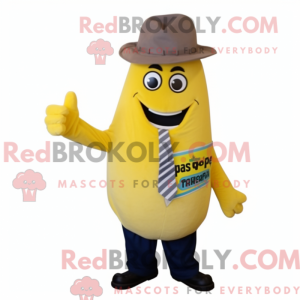 Gul squash-maskotdraktfigur...