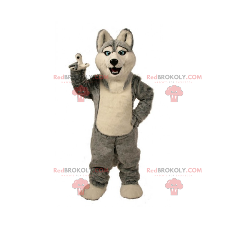 Mascotte animaux de la banquise - Husky - Redbrokoly.com