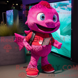 Magenta Cod maskot drakt...