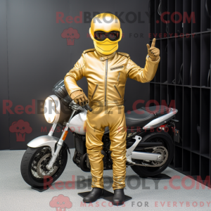 Guld Champagne maskot...