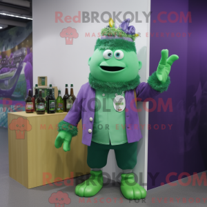 Purple Green Beer mascot...