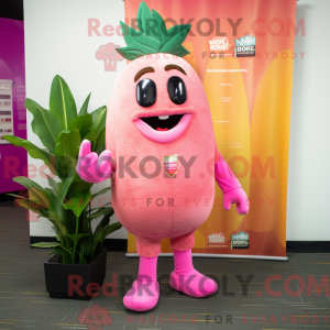 Pink Mango maskot kostume...