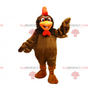 Mascote animal do curso inferior - galinha marrom -