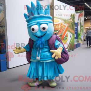Turquoise Moussaka mascot...