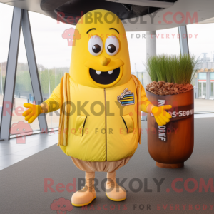 Citrongul Currywurst maskot...