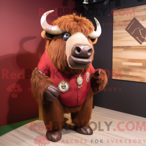 Disfraz de mascota bisonte...