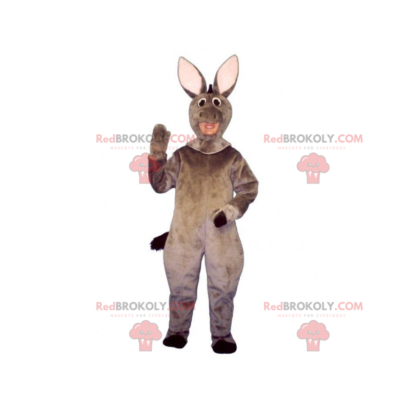 Mascote de animal de fazenda - Burro - Redbrokoly.com