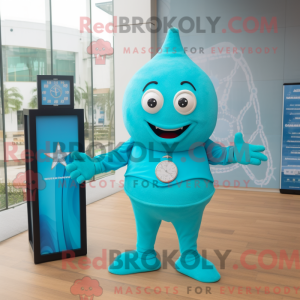 Figura de máscara Cyan...