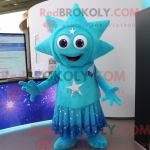 Figura de máscara Cyan...