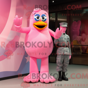 Rosa Maskottchenkostüm...