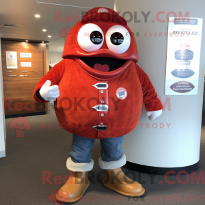 Disfraz de mascota Red Clam...
