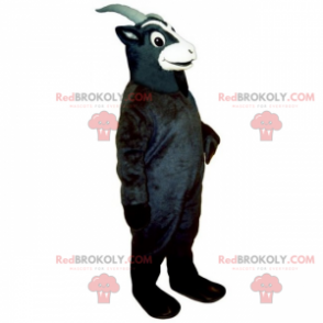 Mascote animal de fazenda - cabra preta - Redbrokoly.com