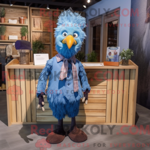 Blaues Huhn Maskottchen...