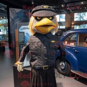 Black Canary mascot costume...