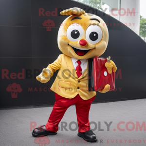 Gold Cherry-mascottekostuum...