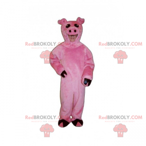 Mascote de animal de fazenda - Porco - Redbrokoly.com