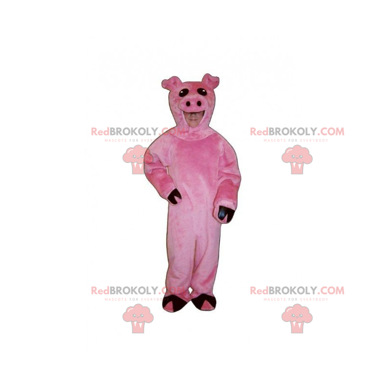 Husdyr maskot - svin - Redbrokoly.com