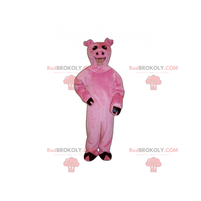 Mascote de animal de fazenda - Porco - Redbrokoly.com