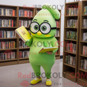 Lime Green Mango mascot...