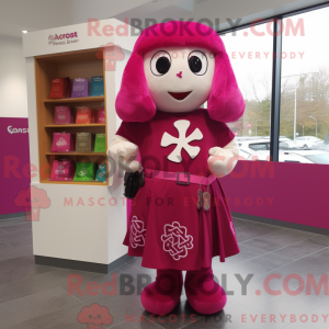 Magenta Celtic Cross maskot...