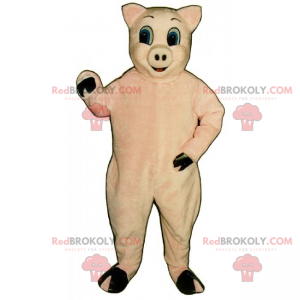 Nutztier Maskottchen - Rosa Schwein - Redbrokoly.com