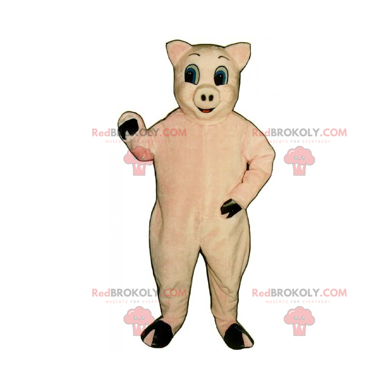 Mascota animal de granja - cerdo rosa - Redbrokoly.com