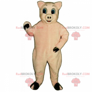 Mascotte degli animali da fattoria - Maiale rosa -