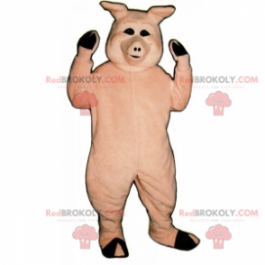 Farm maskot - Smilende gris - Redbrokoly.com