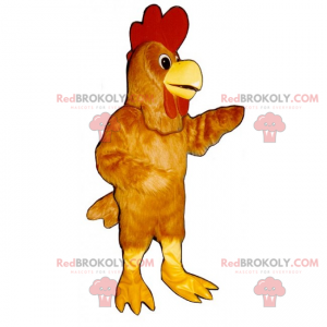Farm animal mascot - Rooster - Redbrokoly.com