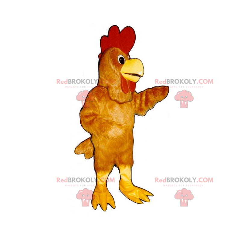 Mascote de animal de fazenda - Galo - Redbrokoly.com