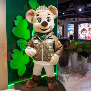 Tan Four Leaf Clover...