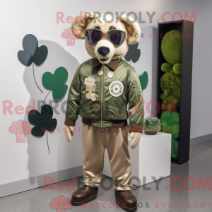 Tan Four Leaf Clover...