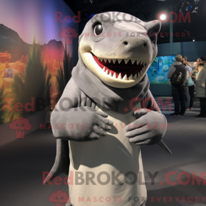 Gray Megalodon mascot...