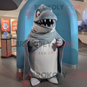 Gray Megalodon mascot...
