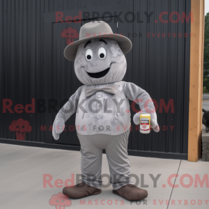Grey Soda Can maskot...