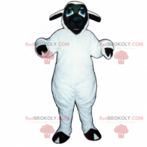Nutztier Maskottchen - Schwarzes Gesicht Schaf - Redbrokoly.com